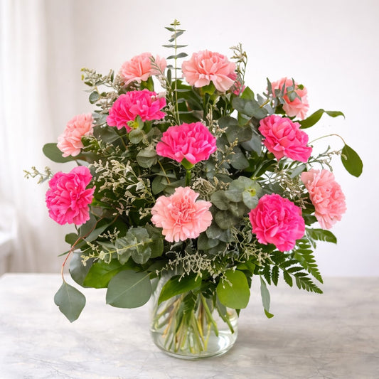 Pink Perfection Carnation Bouquet