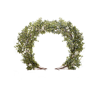 Rental: 8’ Round Eucalyptus Arch – CHRISTELL'S FLOWERS, Killeen TX