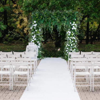 Rental: 8' White Floral Square Arch