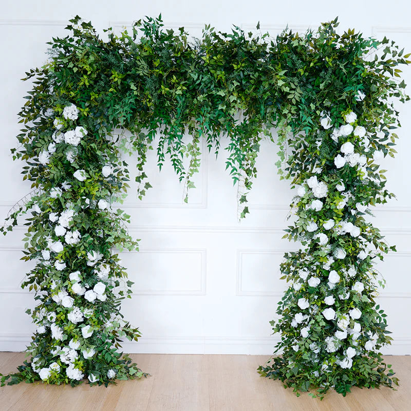 Rental: 8' White Floral Square Arch