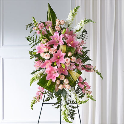 Elegant Embrace Standing Spray – CHRISTELL'S FLOWERS, Killeen TX