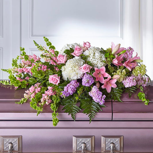 Life's Gratitude Casket Spray – CHRISTELL'S FLOWERS, Killeen TX