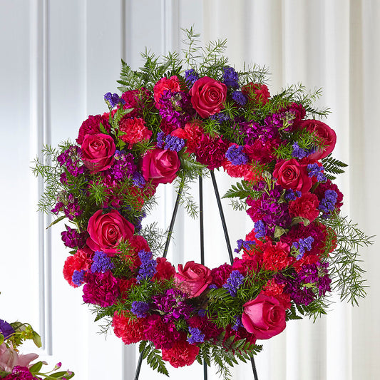Calming Colors Wreath – CHRISTELL'S FLOWERS, Killeen TX