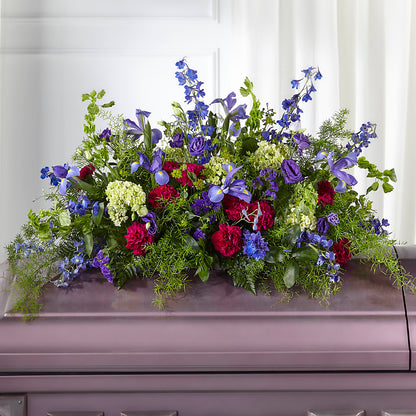 Always Treasured Casket Spray – CHRISTELL'S FLOWERS, Killeen TX