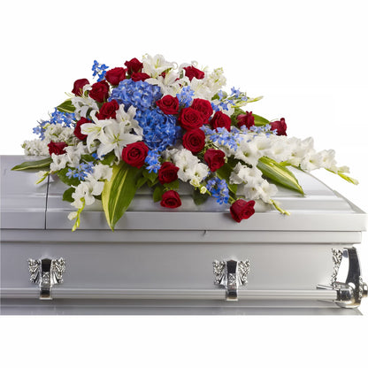 Distinguished Service Casket Spray – CHRISTELL'S FLOWERS, Killeen TX