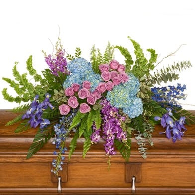 Tranquil Fields Casket Spray – CHRISTELL'S FLOWERS, Killeen TX