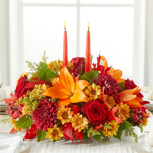 Autumn's Embrace Centerpiece – CHRISTELL'S FLOWERS, Killeen TX