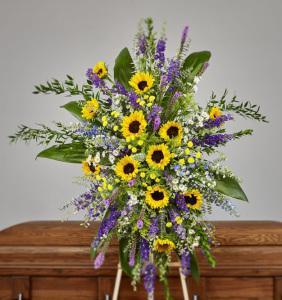 Wildflower Tribute Standing Spray – CHRISTELL'S FLOWERS, Killeen TX