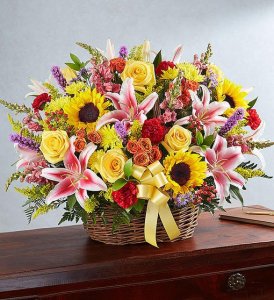 Texas Sunrise Sympathy Basket