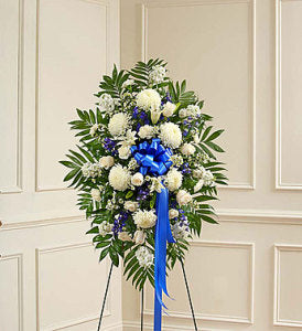 Blue & White Sympathy Standing