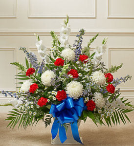 Red, White & Blue Sympathy Basket