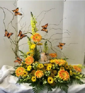 Fluttering Meadows Urn Arrangement