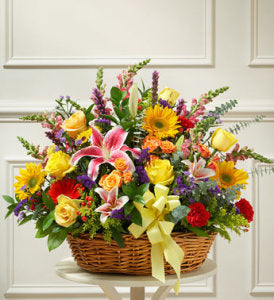 Sympathy Basket- Multicolor Bright